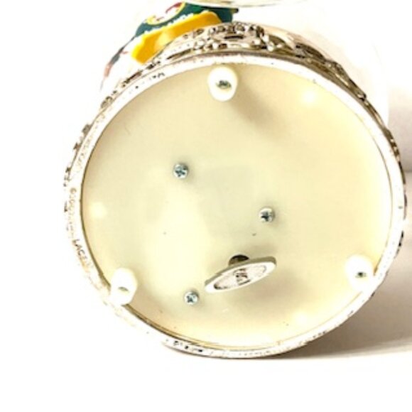 Wallace 2002 Musical Christmas Waterglobe in silverplate, 6.5” tall - Picture 5 of 7